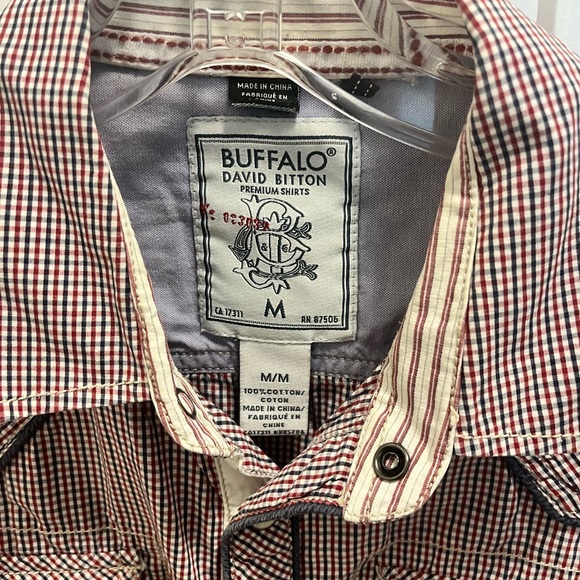 Buffalo David Bitton Shirt Sleeve Shirt - Picture 4 of 4